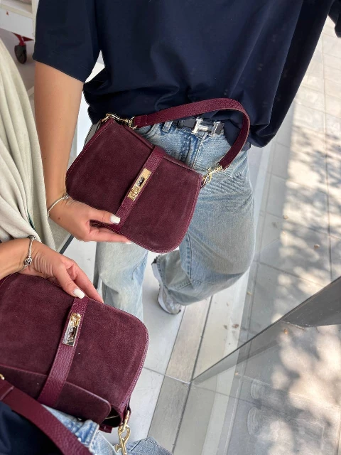 Zamšādas crossbody, plecu soma 95571