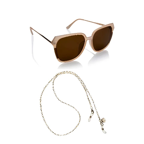 Unisex Gift Set saulesbrilles VOYAGE CHAMPAGNE LA09-03